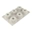 Kitchen Inspire Silicone Bundtlette Pan, 6-Cup - Rock gray angle