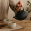 Regent Cast Iron Chinese Teapot, 850ml - Black