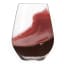 Spiegelau Lead-Free Crystal Authentis Casual Stemless Bordeaux Wine Glasses, Set of 4 angle with wine