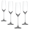 Spiegelau Lead-Free Crystal Salute Champagne Flutes, Set of 4