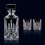 Lifestyle image of Nachtmann Lead-Free Crystal Noblesse Decanter & Whiskey Glasses, Set of 3