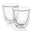 DeLonghi Double Walled Thermo Cappuccino Glasses, Set of 2