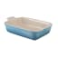 Le Creuset Stoneware Heritage Rectangular Dish, 19cm Caribbean Blue