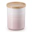 Le Creuset Medium Stoneware Storage Jar with Wooden Lid - Shell Pink