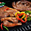 Mister Tjoppie Non-Stick Braai Sheet for Gas or Charcoal Grill with braai meat and wors