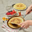 De Buyer Mineral B Crepe Pan, 24cm with pan cakes