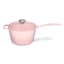 Le Creuset Signature Cast Iron Saucepan with Lid, 18cm - Shell Pink