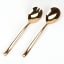 Nicolson Russell Buddha Titanium Salad Servers, Set of 2 - Champagne Gold