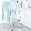 Brabantia Tower Drying Rack, 23m - Metallic Grey with clothes