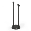 Umbra Palm Double Hand Towel Holder - Black Side View 