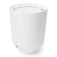 Umbra Step Hinge Top Bathroom Bin - White angle