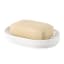 Umbra Step Soap Dish - White Top Down View with a Bar of Soap 