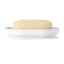 Umbra Step Soap Dish - White - Side View With a Bar of Soap 