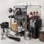 Rocket Espresso Appartamento 1250W Espresso Machine _ Silver & Copper with coffee