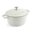 MasterClass Cast Aluminium 2.5L Casserole Pot, 20cm - Cream