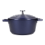 MasterClass Cast Aluminium 2.5L Casserole Pot, 20cm - Metallic Navy