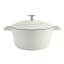 MasterClass Cast Aluminium 2.5L Casserole Pot, 20cm - Cream angle