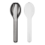 Mepal Ellipse 3 Piece Cutlery Set & Case - Nordic Black