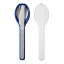 Mepal Ellipse 3 Piece Cutlery Set & Case - Vivid Blue