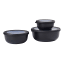 nordic black Mepal Cirqula Shallow Bowl Set, 3-Piece