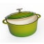 Round Cast Iron Enamel Casserole, 6L