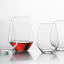 Spiegelau Lead Free Crystal Authentis Casual Stemless Red Wine Glasses, Set of 6 different sizes on the table