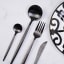 Nicolson Russell Dubai Matte Black Titanium Cutlery Set, 16-Piece