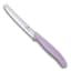 Victorinox Swiss Modern Round Serrated Tomato & Steak Knife, 11cm - Purple