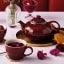 Le Creuset Stoneware Classic Teapot, 1.3L - Rhone on the table