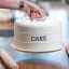 KitchenCraft Living Nostalgia Airtight Domed Cake Tin antique cream
