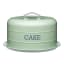 KitchenCraft Living Nostalgia Airtight Domed Cake Tin sage green