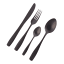 Nicolson Russell Bella Casa Matte Black Cutlery Set, 4-Piece