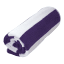 Terry Lustre Velour Striped Pool Towel - Purple