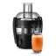 Philips Viva Black Juicer, 400W with a glass of juice