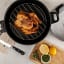 Remoska Energy Saving Portable Cooker Oven open lid with chicken and other ingredients