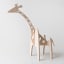 Native Decor Giraffe Wine Holder angle