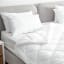 Fine Fibre Premium Medium Firm Pillow on the bed