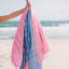 The Cotton Company Elim Turkish Towel colours by the beach