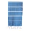 The Cotton Company Elim Turkish Towel - Royal Blue