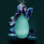Aura Iridescent Ultrasonic Diffuser, turquoise