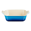 Le Creuset Stoneware Heritage Square Dish, 23cm - Azure