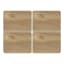 Creative Tops Naturals Rectangular Oak Veneer Placemats, Set of 4 angle