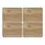 Creative Tops Naturals Rectangular Oak Veneer Placemats, Set of 4 angle