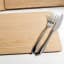 Creative Tops Naturals Rectangular Oak Veneer Placemats, Set of 4 with a fork and knife