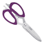 KitchenCraft Colourworks Brights Multi-Functional Kitchen Scissors - Plum