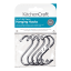 KitchenCraft Chrome Plated S Hooks, Pack of 5 - 8cm