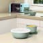 Mepal Cirqula Deep Multi Bowl, 3L - Nordic Sage on the kitchen counter