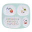 alphabet Creative Tops Sectioned Melamine Kids Plate