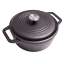 Pack Shot image of Victoria Seasoned Cast Iron Casserole with Lid, 3.8L