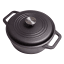 Pack Shot image of Victoria Seasoned Cast Iron Casserole with Lid, 3.8L